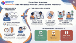 Infographic of the NHS Blood Pressure Check service